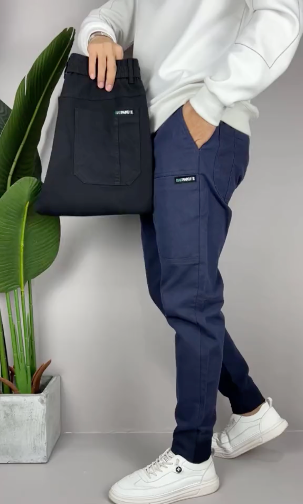 Tiedemann - Pantalones Cargo Elásticos Premium 1+1 Gratis