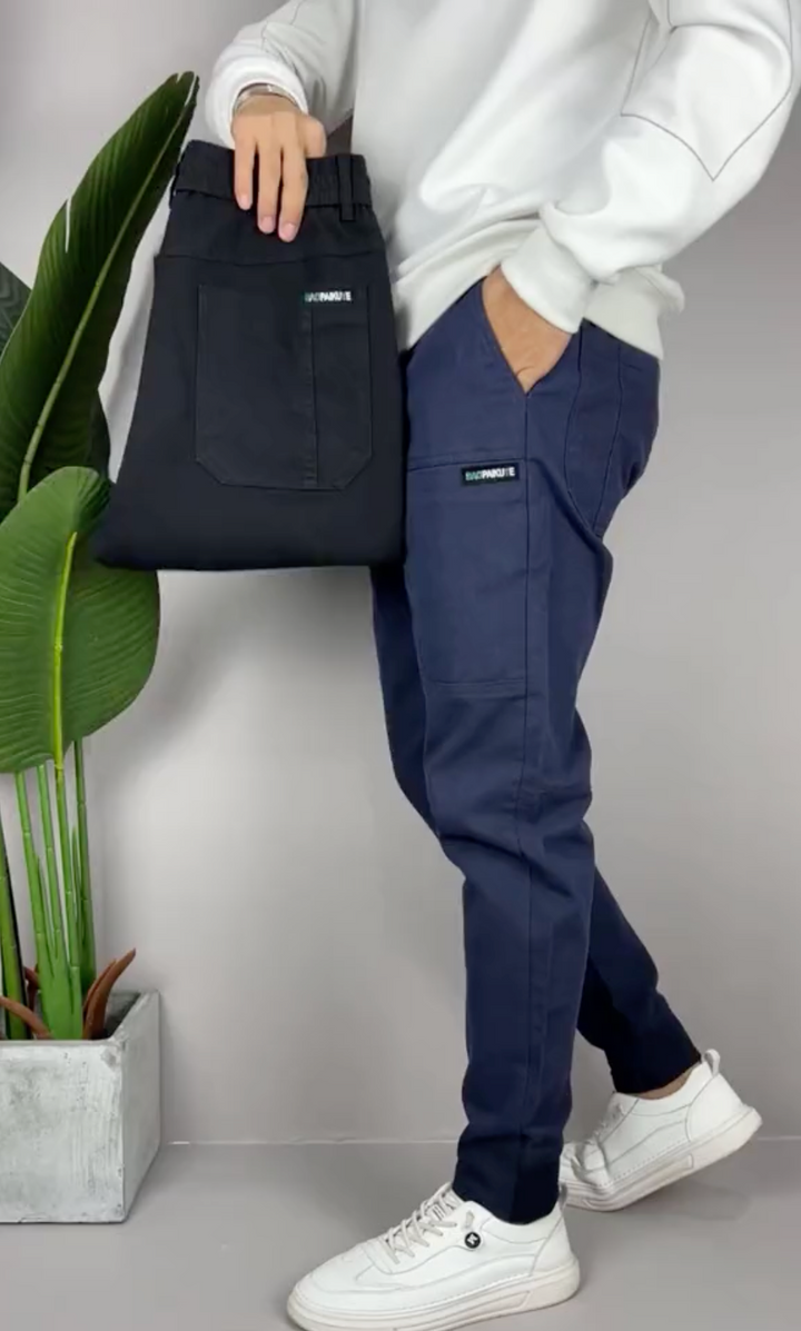 Tiedemann - Pantalones Cargo Elásticos Premium 1+1 Gratis
