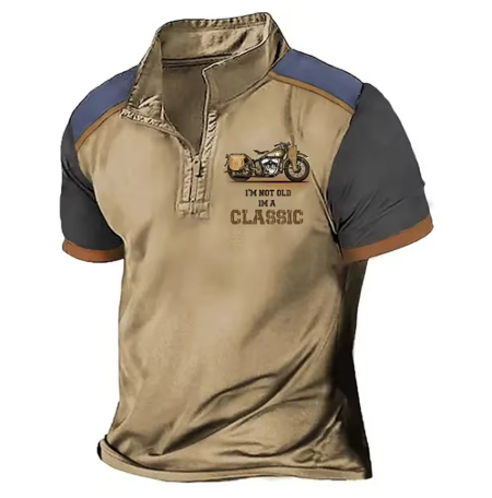 Kritsada - Polo Elegante Con Media Cremallera Camisa