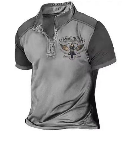 Kritsada - Polo Elegante Con Media Cremallera Camisa