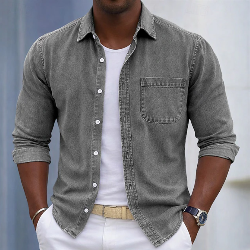 Kaick - Camisa De Manga Larga Con Botones
