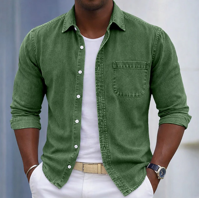 Kaick - Camisa De Manga Larga Con Botones