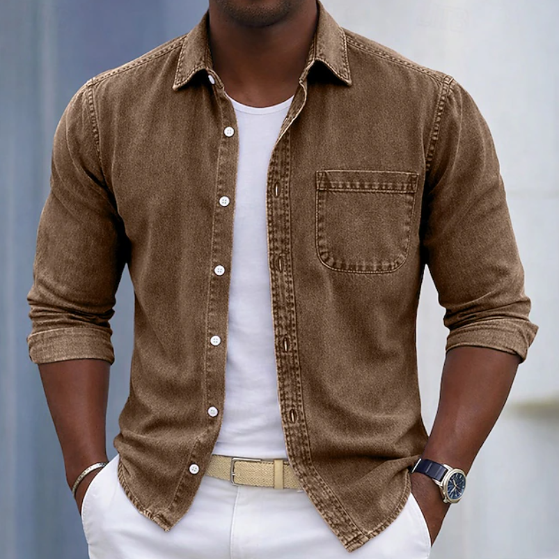 Kaick - Camisa De Manga Larga Con Botones