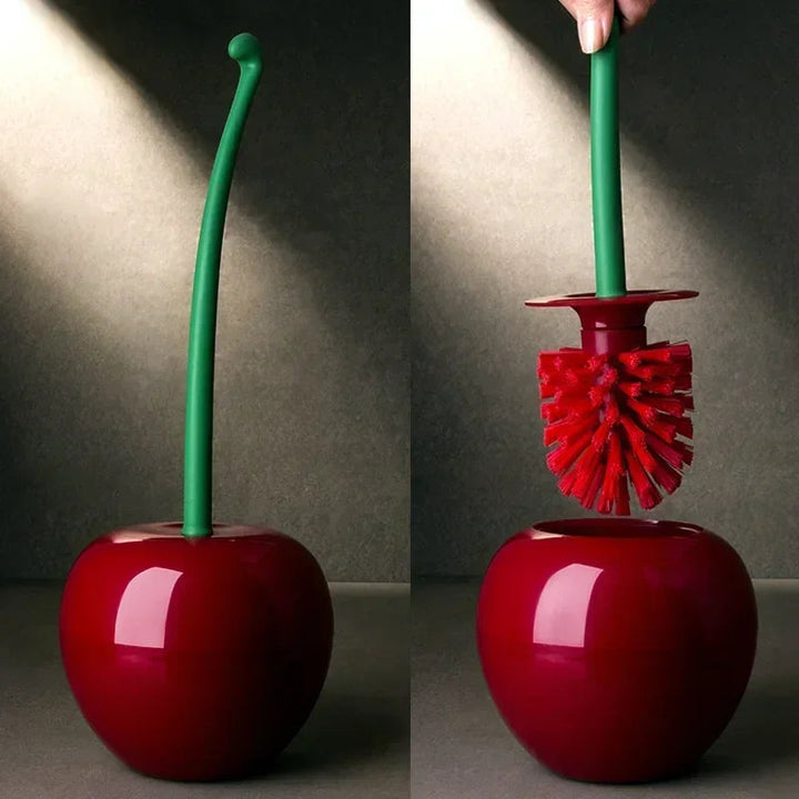 ToiletTart - Escobilla y Soporte Para El Inodoro Con Forma De Cereza