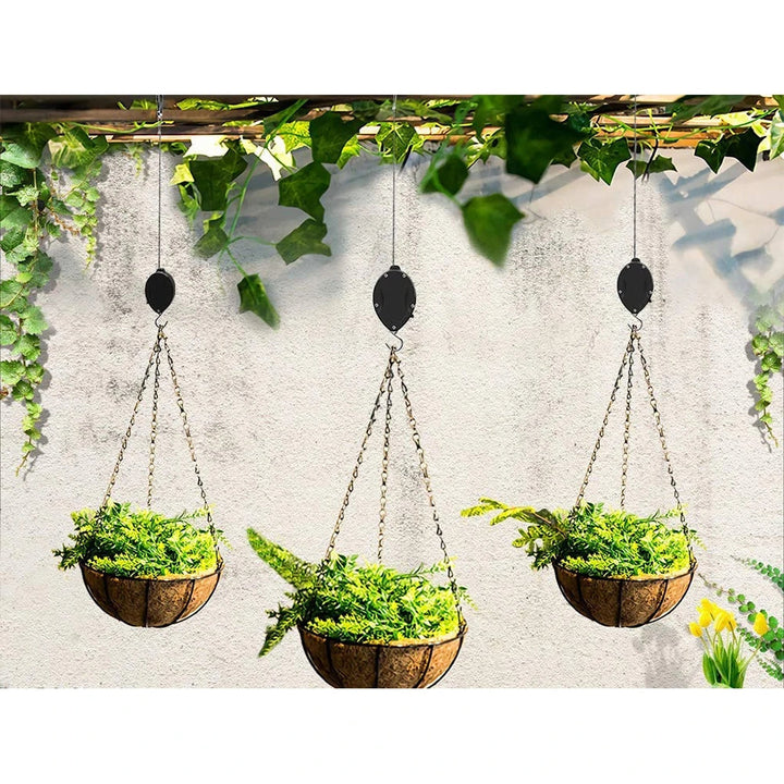 LiftBloom - Polea Ajustable Para Colgar Cestas De Flores