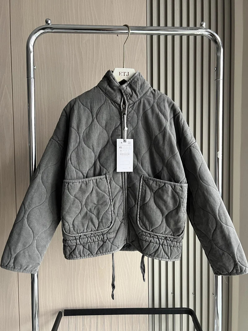 Pascale - Chaqueta Vintage de Algodón Acolchado