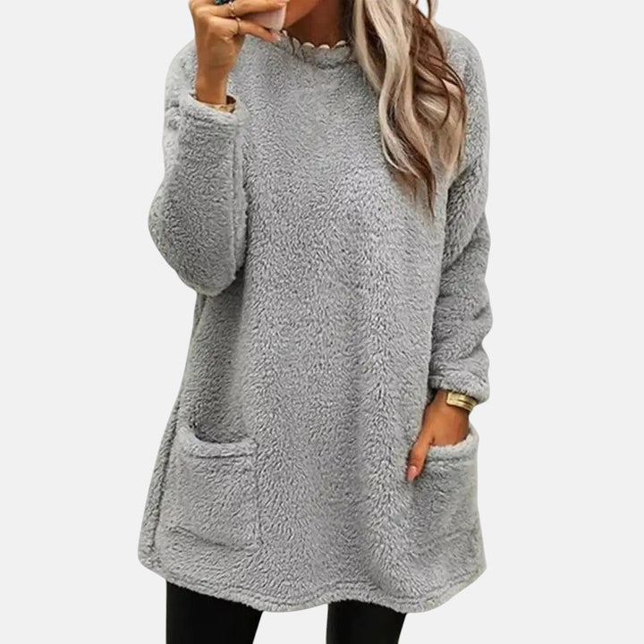 Oriella - Jersey De Felpa Suave Con Bolsillo