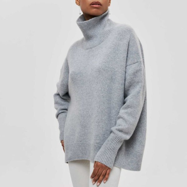 Safira - Cálido y Elegante Jersey De Cuello Alto
