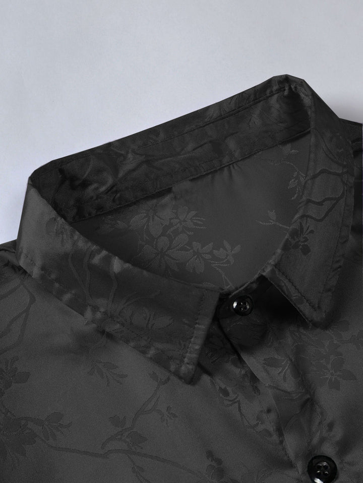 Bogdan - Elegante Manga Corta Impreso Camisa
