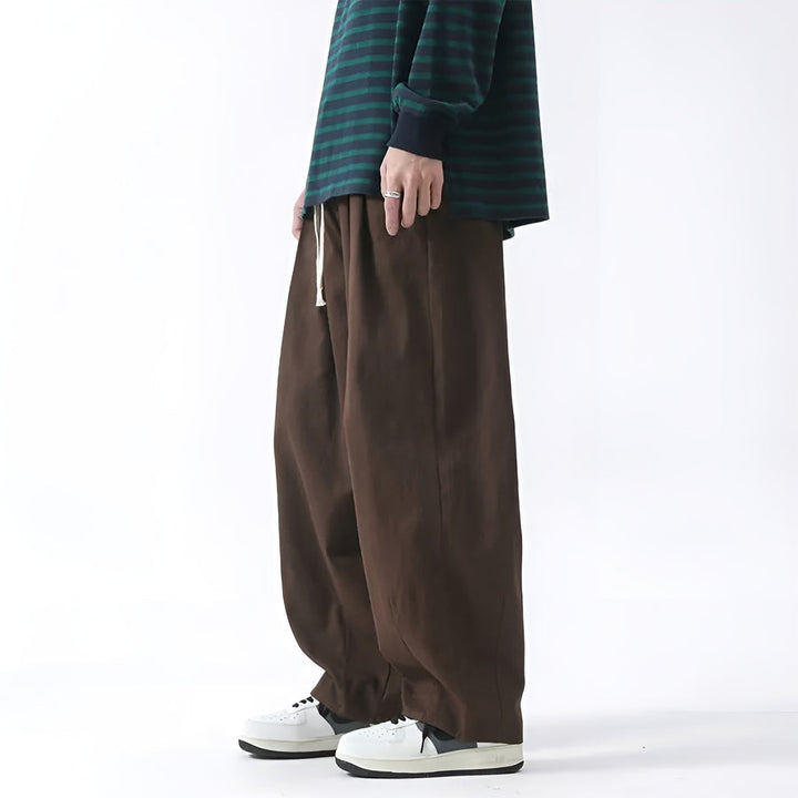 Paolino - Elegantes Pantalones De Corte Holgado