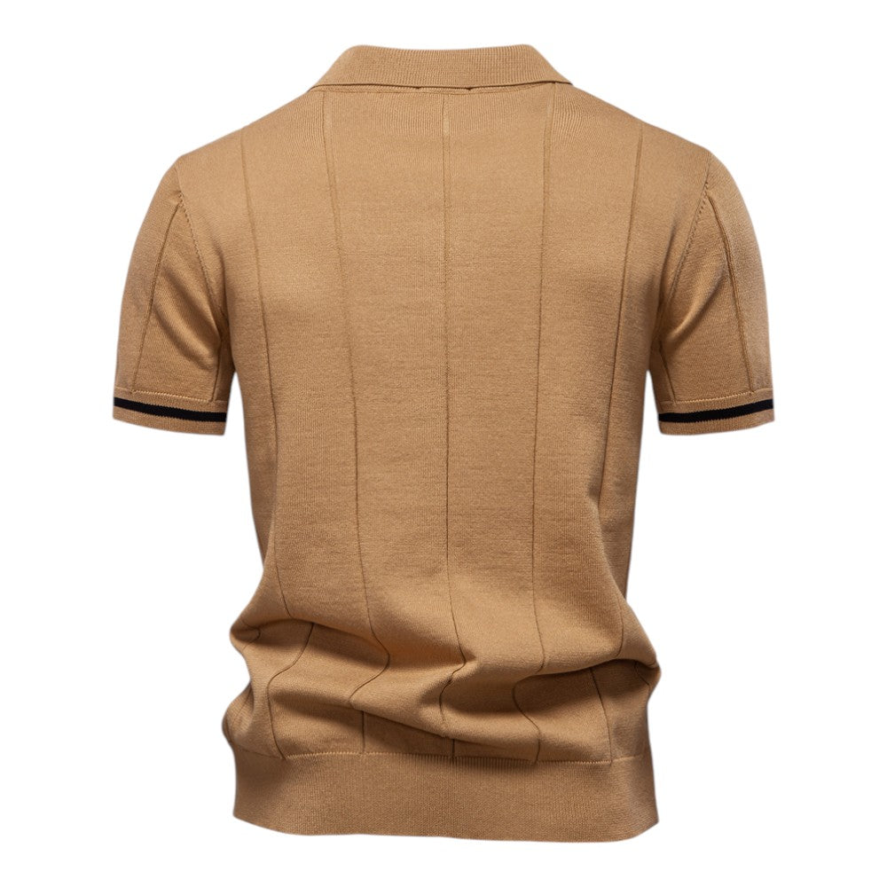 Johncena - Polo Deportivo Informal Con Cremallera