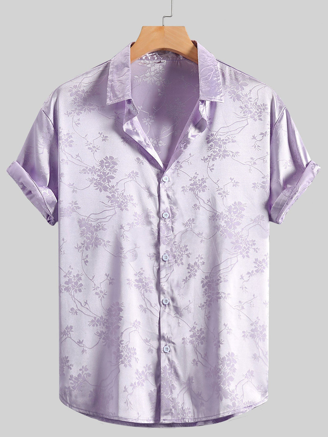 Bogdan - Elegante Manga Corta Impreso Camisa
