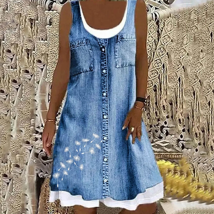 Natasza - Vestido Vaquero Suave y Elegante