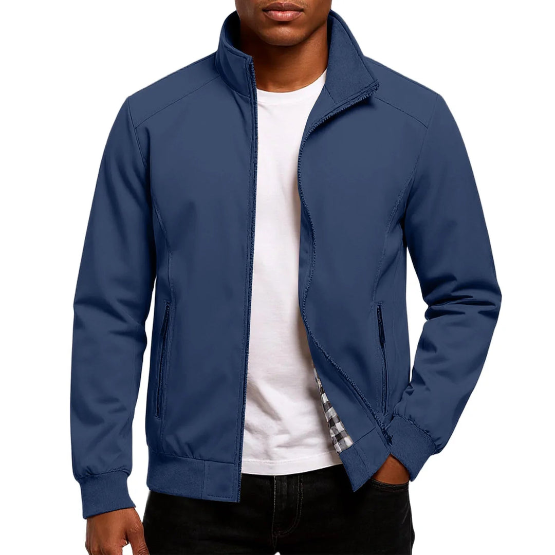 Zynkal - Chaqueta Bomber Con Cuello Alto