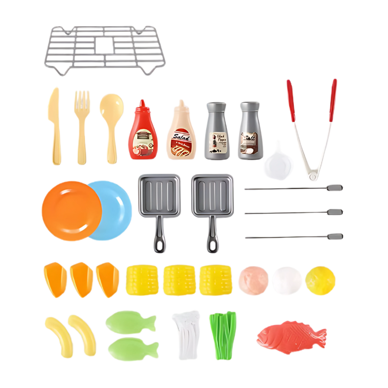 GrillMagic - Juego de Barbacoa con Comida que Cambia de Color