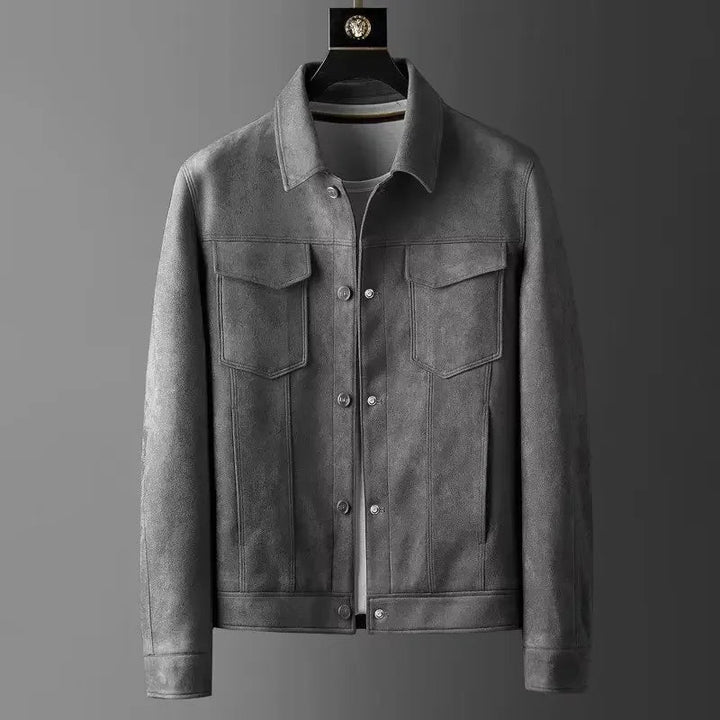 Maceo - Cómoda Chaqueta De Cuero Con Bolsillos Delanteros