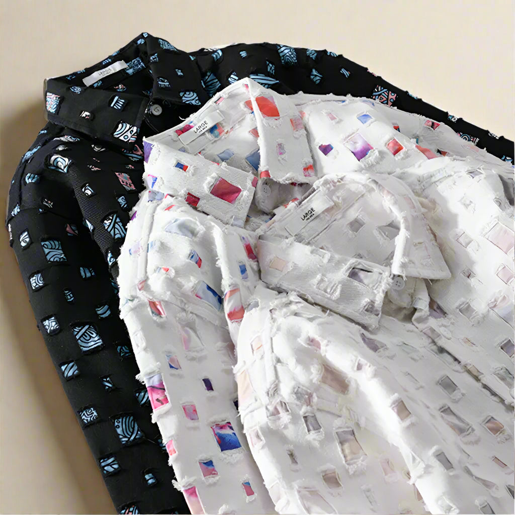 Nazirah - Camisa Elegante Con Mosaico