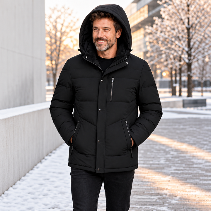 Jahsiah - Abrigo De Invierno Con Forro Polar
