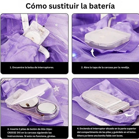 Keturah - Falda Tutú LED Mágica y Luminosa