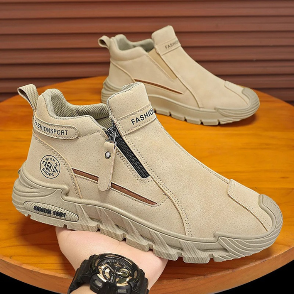 Albrecht - Botines Con Cremalleras Laterales y Suela Gruesa