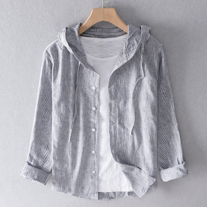 Zeeko - Camiseta con Capucha y Manga Larga