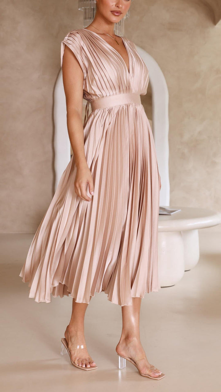 Iria - Elegante Vestido Plisado
