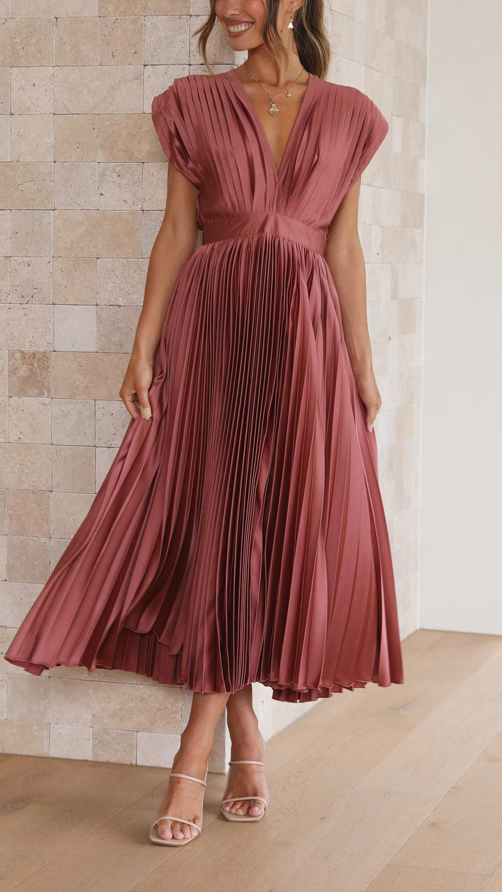 Iria - Elegante Vestido Plisado