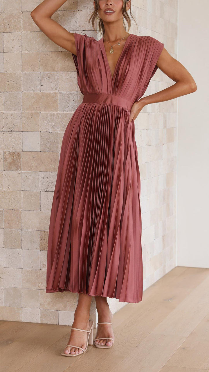 Iria - Elegante Vestido Plisado