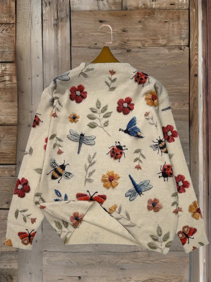 Dorenda - Jersey De Punto Informal De Manga Larga