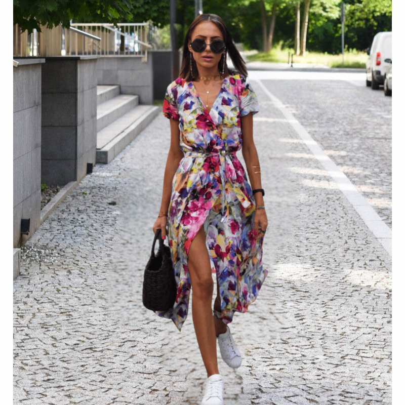 Theresita - Vestido De Verano Con Flores