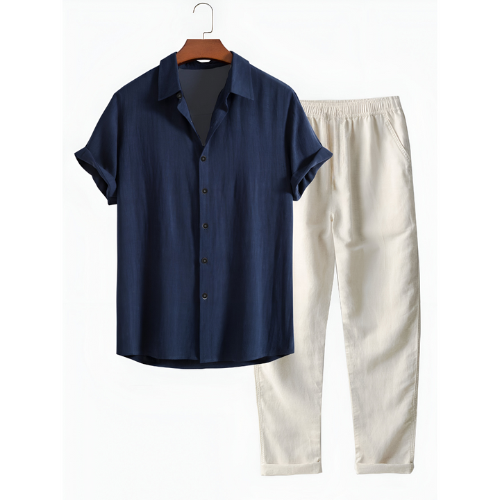 Furlan - Conjunto de Camisa y Pantalón de Manga Corta
