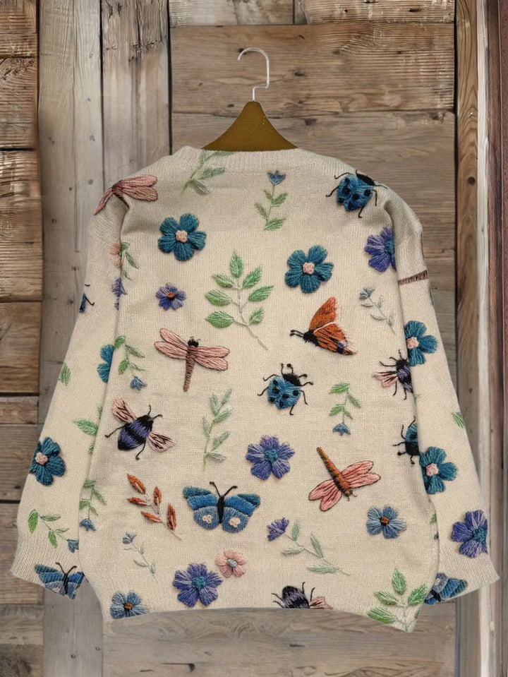 Dorenda - Jersey De Punto Informal De Manga Larga