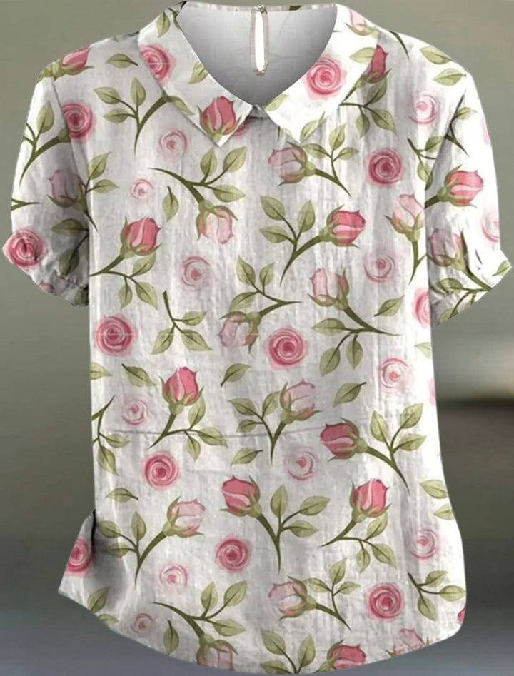 Nyelle - Blusa Informal Con Estampado De Flores