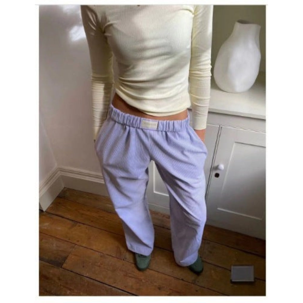 Evgenia - Pantalones De Salón De Corte Ancho Con Cintura Elástica