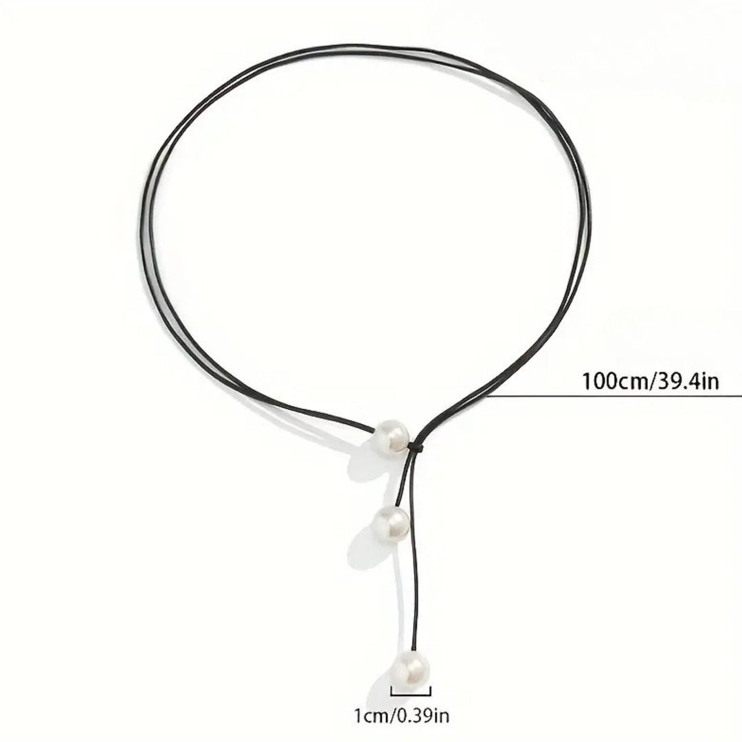 Lullia - Collar Geométrico Sencillo Con Hilo De Cera