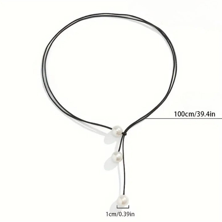 Lullia - Collar Geométrico Sencillo Con Hilo De Cera