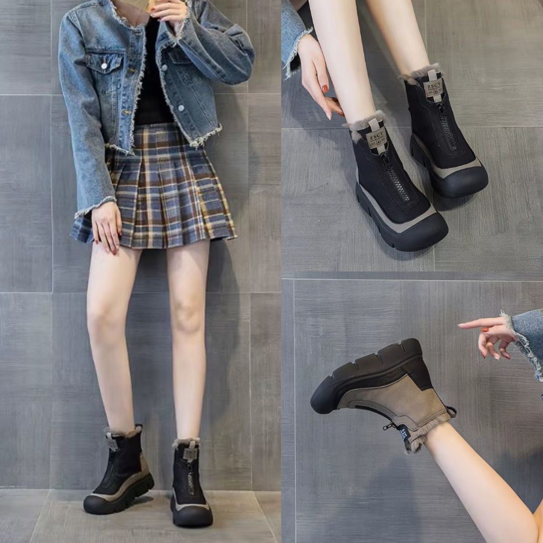 Zoharit - Bota De Tobillo Con Suela Gruesa Impermeable