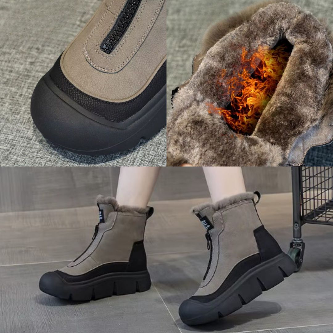 Zoharit - Bota De Tobillo Con Suela Gruesa Impermeable