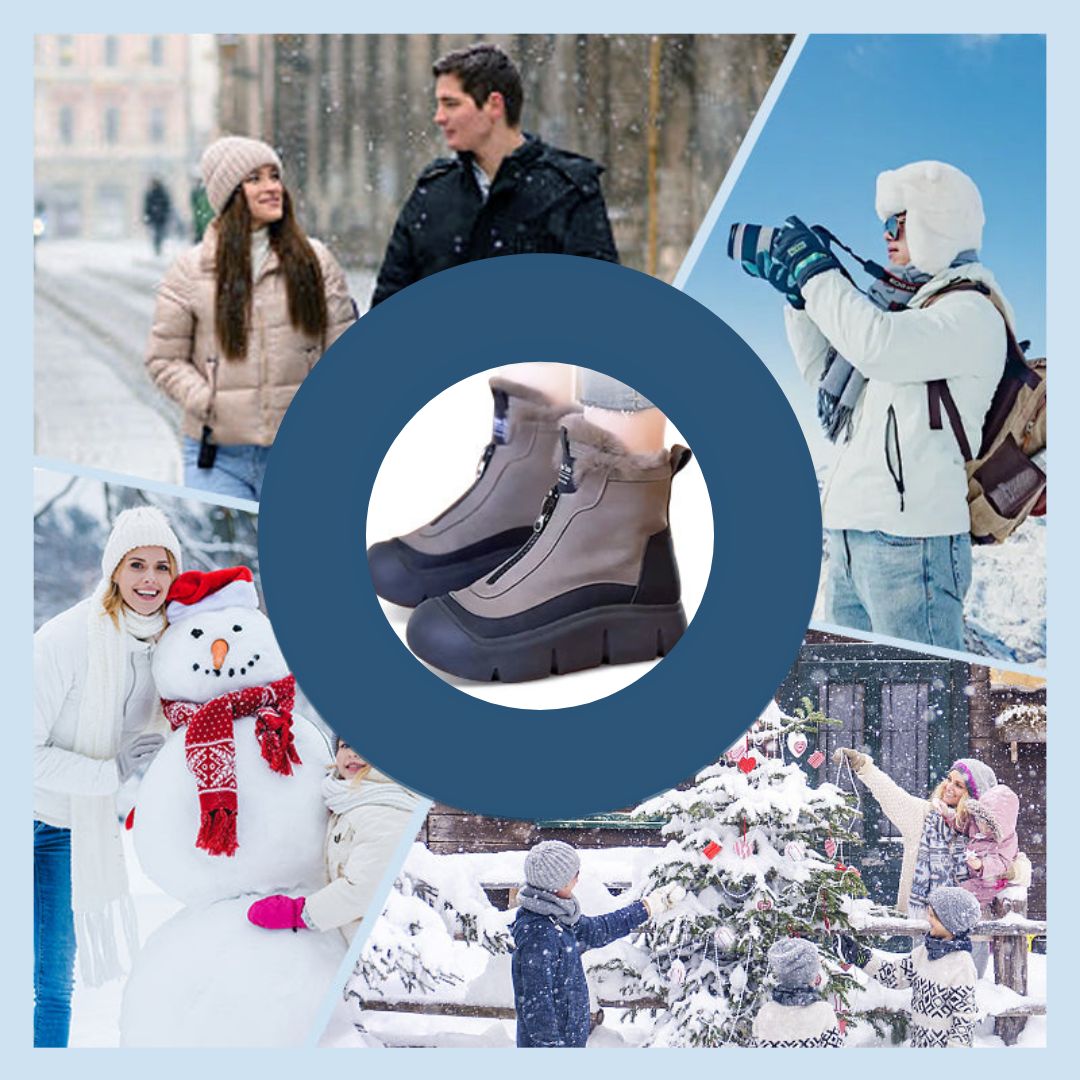 Zoharit - Bota De Tobillo Con Suela Gruesa Impermeable