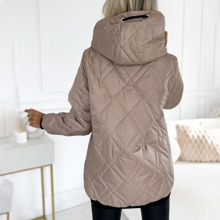 Kialina - Parka Acolchada Con Capucha Y Cremallera Frontal