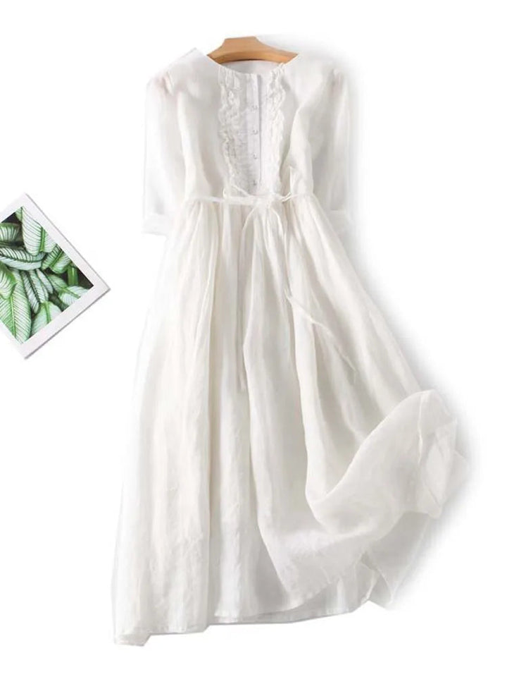 Lithumi - Vestido Largo de Lino
