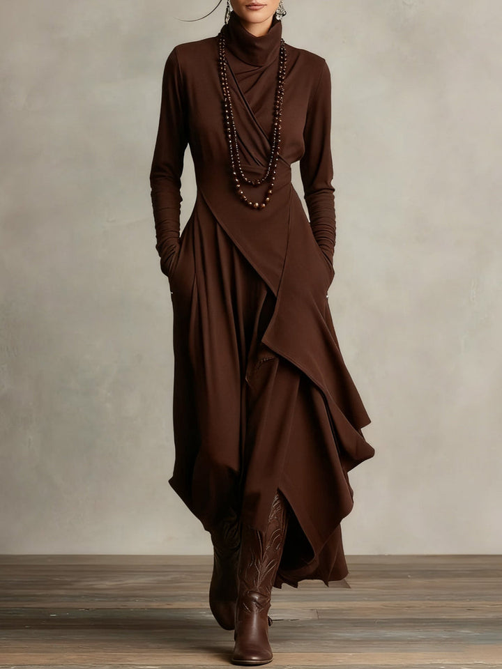 Patrizia - Vestido Largo Tipo Túnica Asimétrico