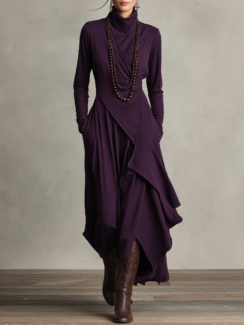 Patrizia - Vestido Largo Tipo Túnica Asimétrico