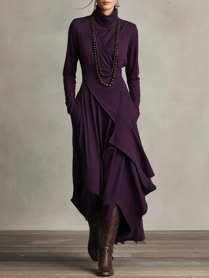 Patrizia - Vestido Largo Tipo Túnica Asimétrico