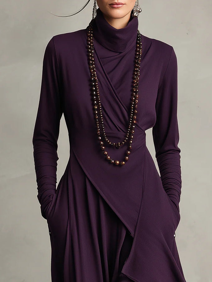 Patrizia - Vestido Largo Tipo Túnica Asimétrico