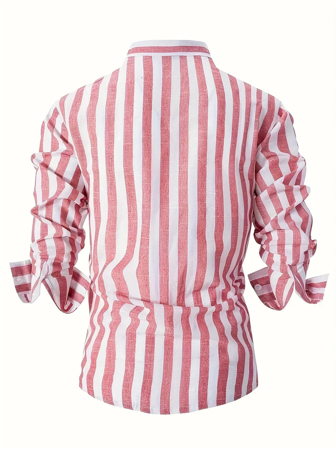 George - Camisa Elegante De Manga Larga a Rayas