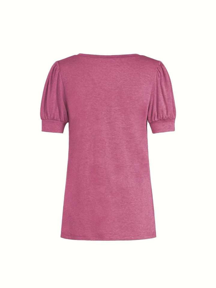 Kizzy - Camiseta Transpirable Con Mangas Tipo Pétalo