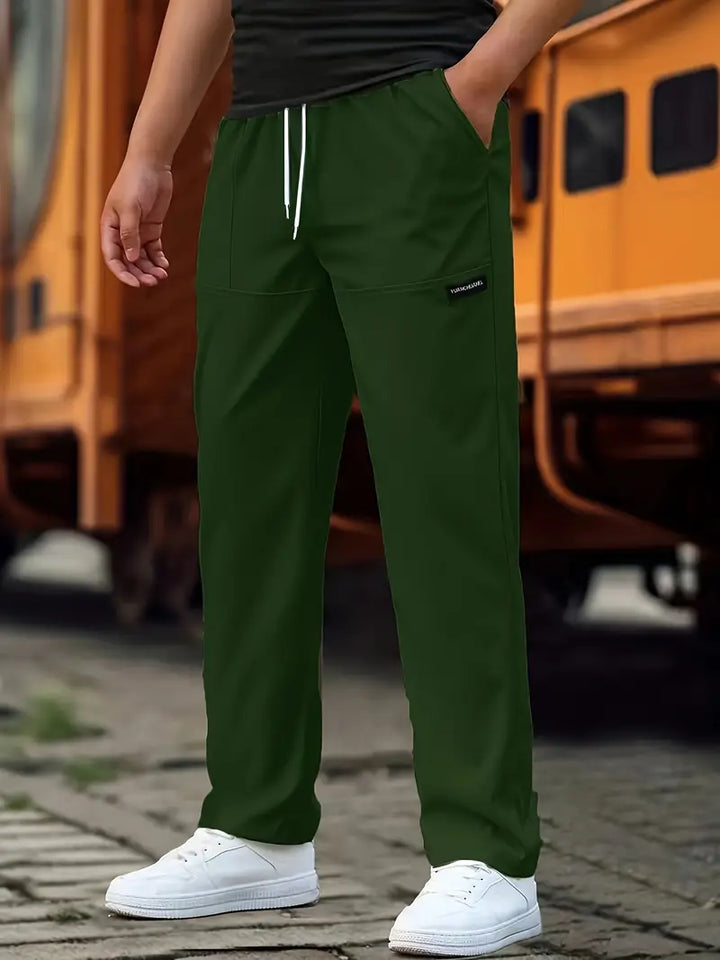 Travys - Pantalones Deportivos Informales Con Bolsillos