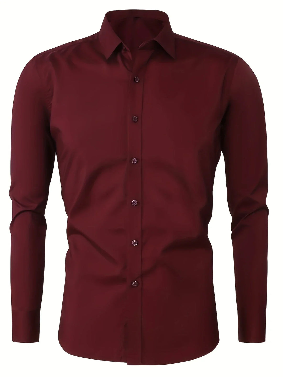 Byron - Elegante Camisa De Manga Larga Con Btones