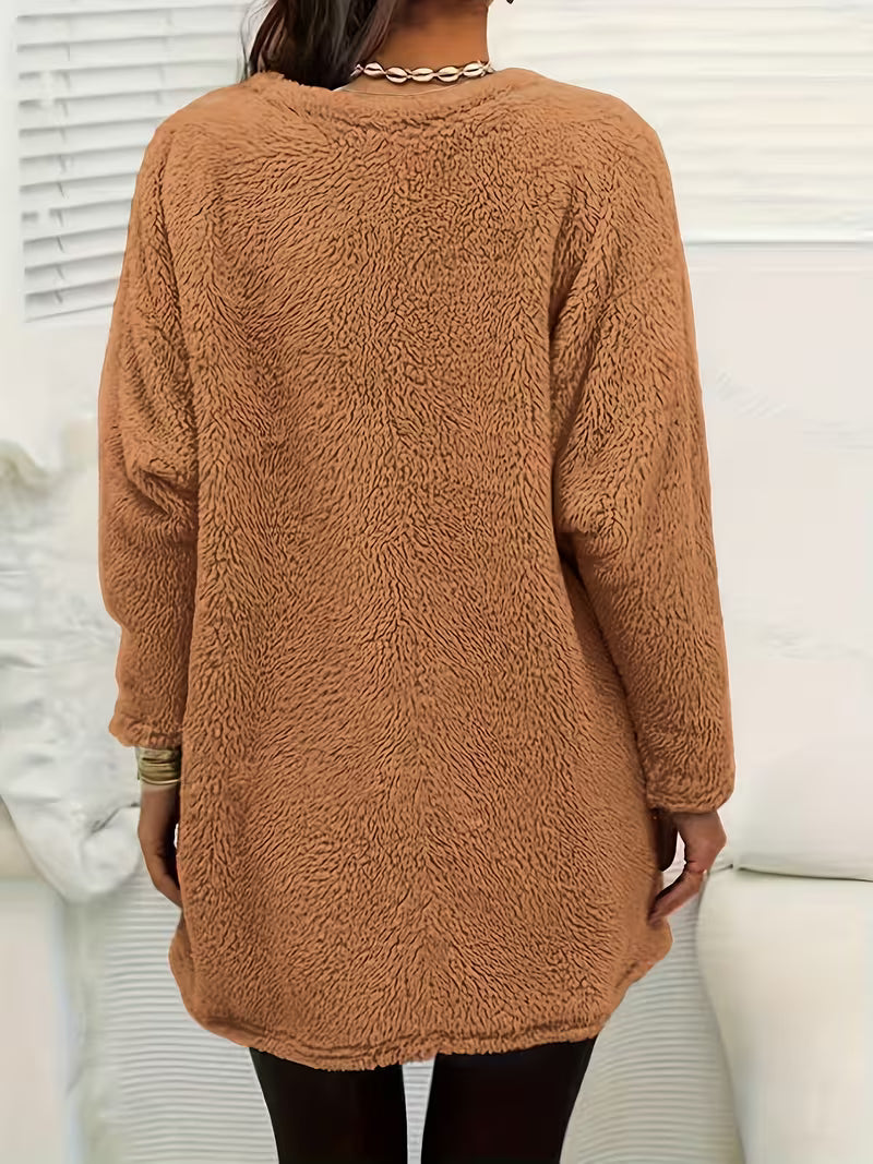 Zibija - Sudadera De Forro Polar Con Estampado De Diente De León